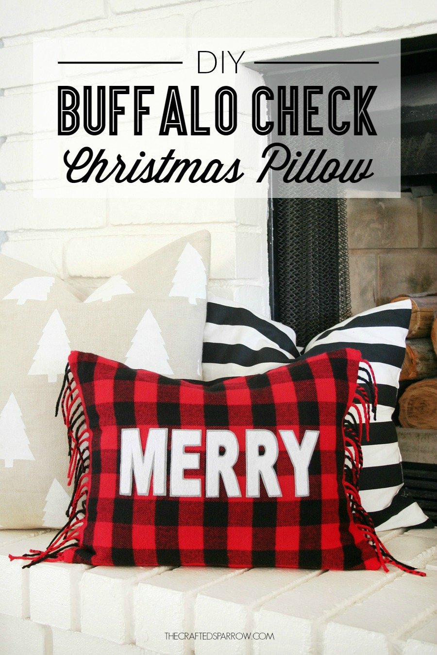 Multicolor 18x18 SqueakyRicardo Buffalo Plaid Red and Black Check Pattern Christmas Gift Throw Pillow 