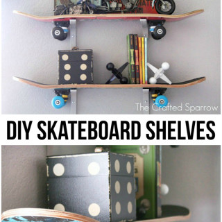 DIY Skateboard Shelves