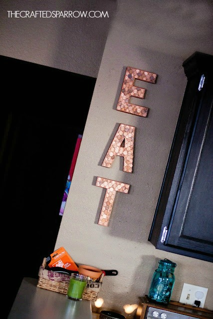 DIY Copper Penny Letters