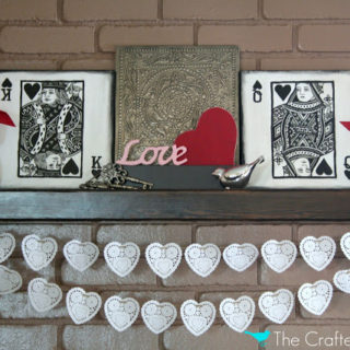 Valentines Day Mantle