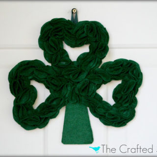 St. Patty’s Day Felt Clover Wreath