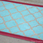 Quatrefoil Stenciled Door Mat