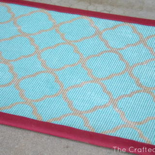 Quatrefoil Stenciled Door Mat