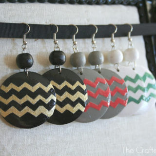 DIY Chevron Earrings