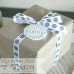 Polymer Clay Personalized Gift Tags & Simple Gift Wrap