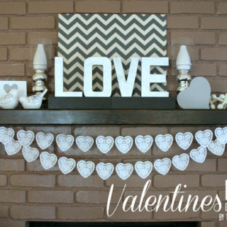 Valentines Day Mantle