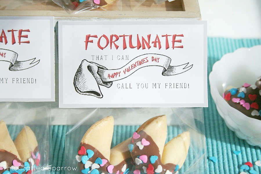 Free Printable Valentine Paper Fortune Cookies – Idea Land