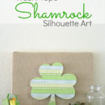 Washi Tape Shamrock Silhouette Art