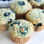 Banana Blueberry Oat Muffins