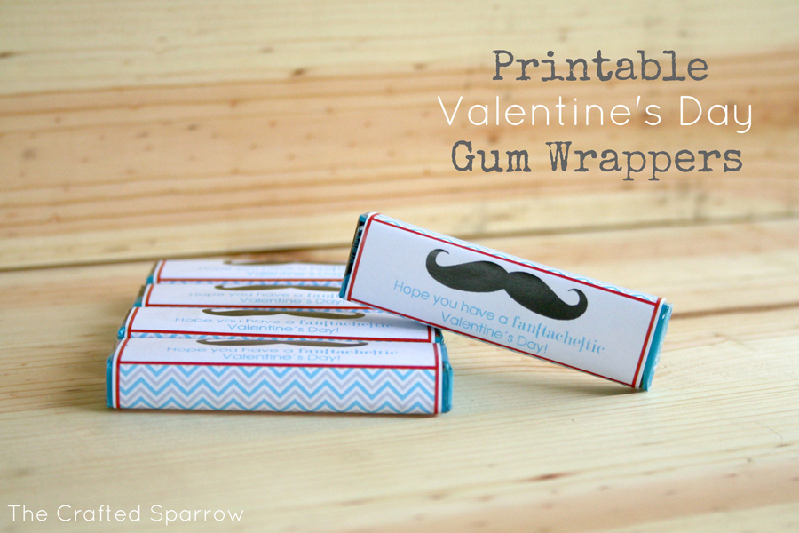 Printable Valentine's Day Gum Wrappers