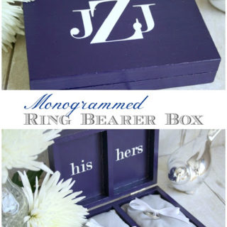 Monogrammed Ring Bearer Box