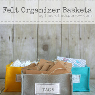 DIY Felt Organizer Baskets