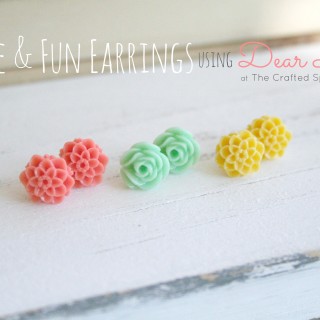 Simple & Fun Earrings using Dear Lizzy Products