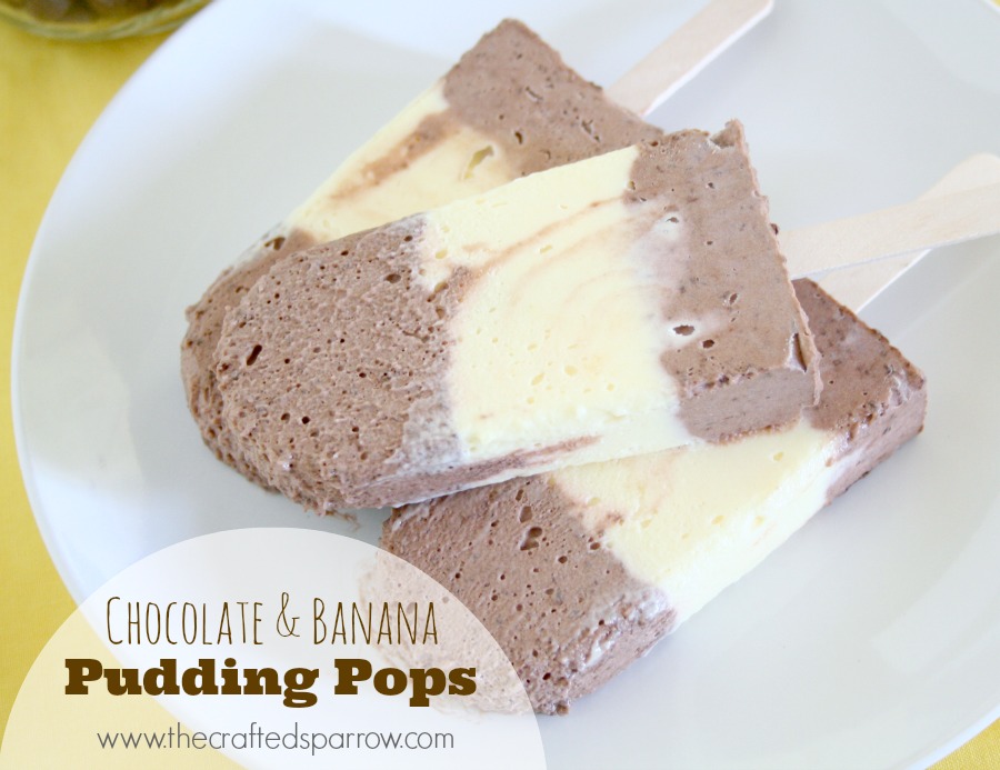 Chocolate & Banana Pudding Pops