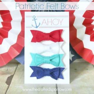 Patriotic Felt Bows