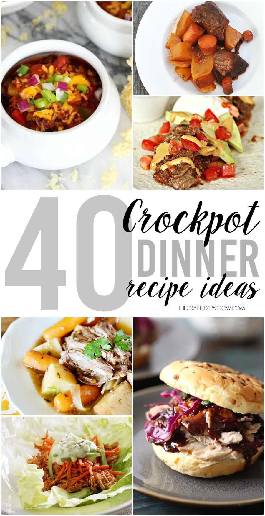 40 Crockpot Dinner Ideas