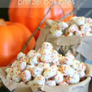 White Chocolate Pretzel Ball Bites