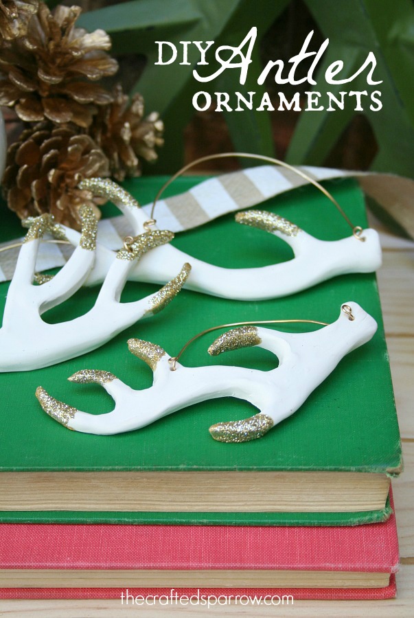 DIY Antler Ornaments