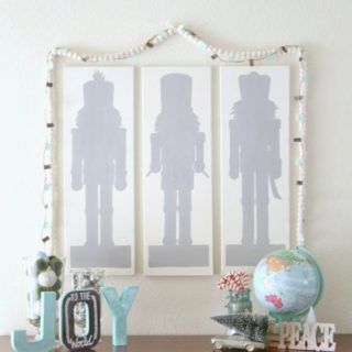 DIY Nutcracker Silhouette Wall Art