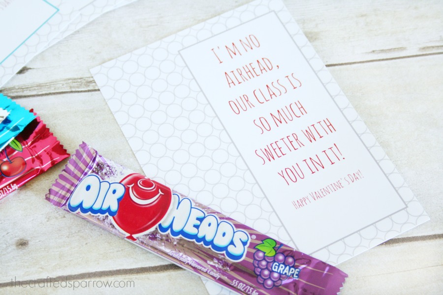 Airheads Printable Valentine's