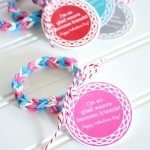 Loom Band Printable Valentine’s Tag