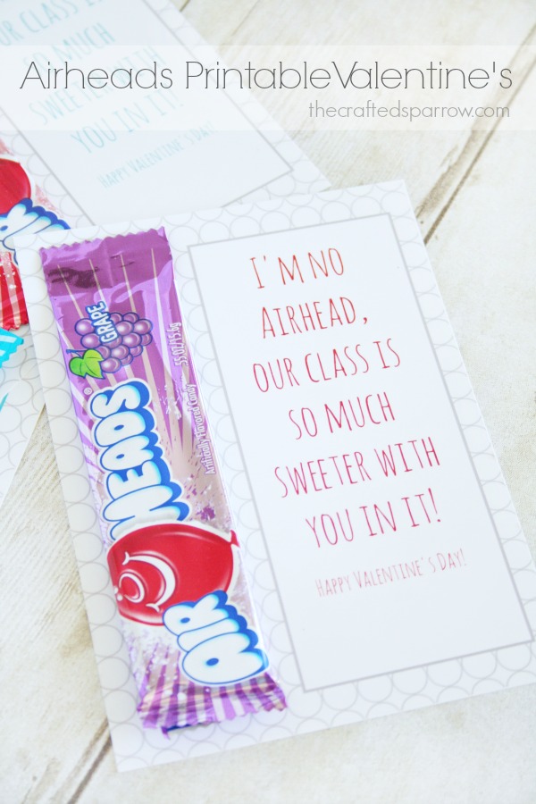 Airheads Printable Valentine's