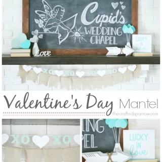 Valentine’s Day Mantel