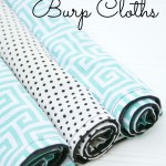 DIY Cotton Print Burp Cloths