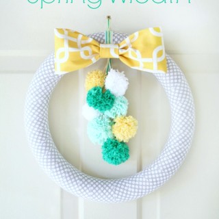 Pom Pom Spring Wreath