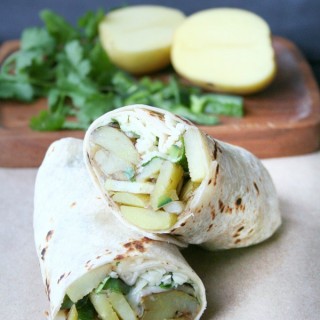 Potato & Poblano Pepper Burritos