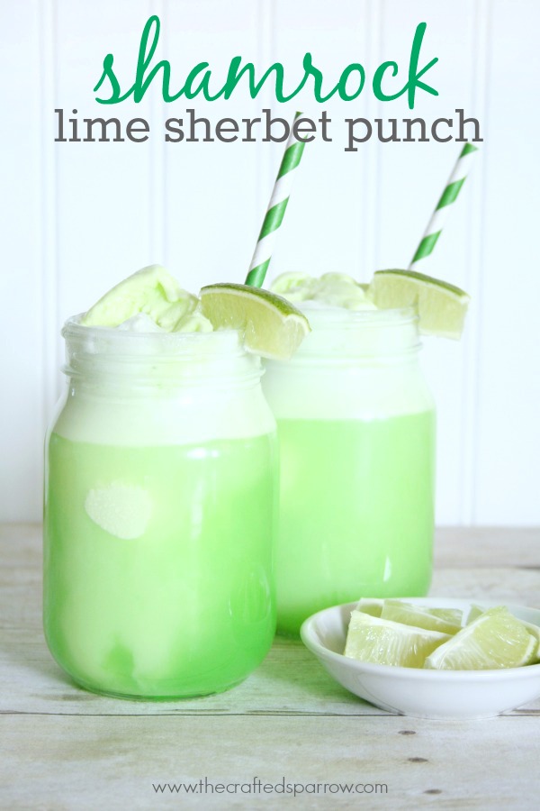 Shamrock Lime Sherbet Punch