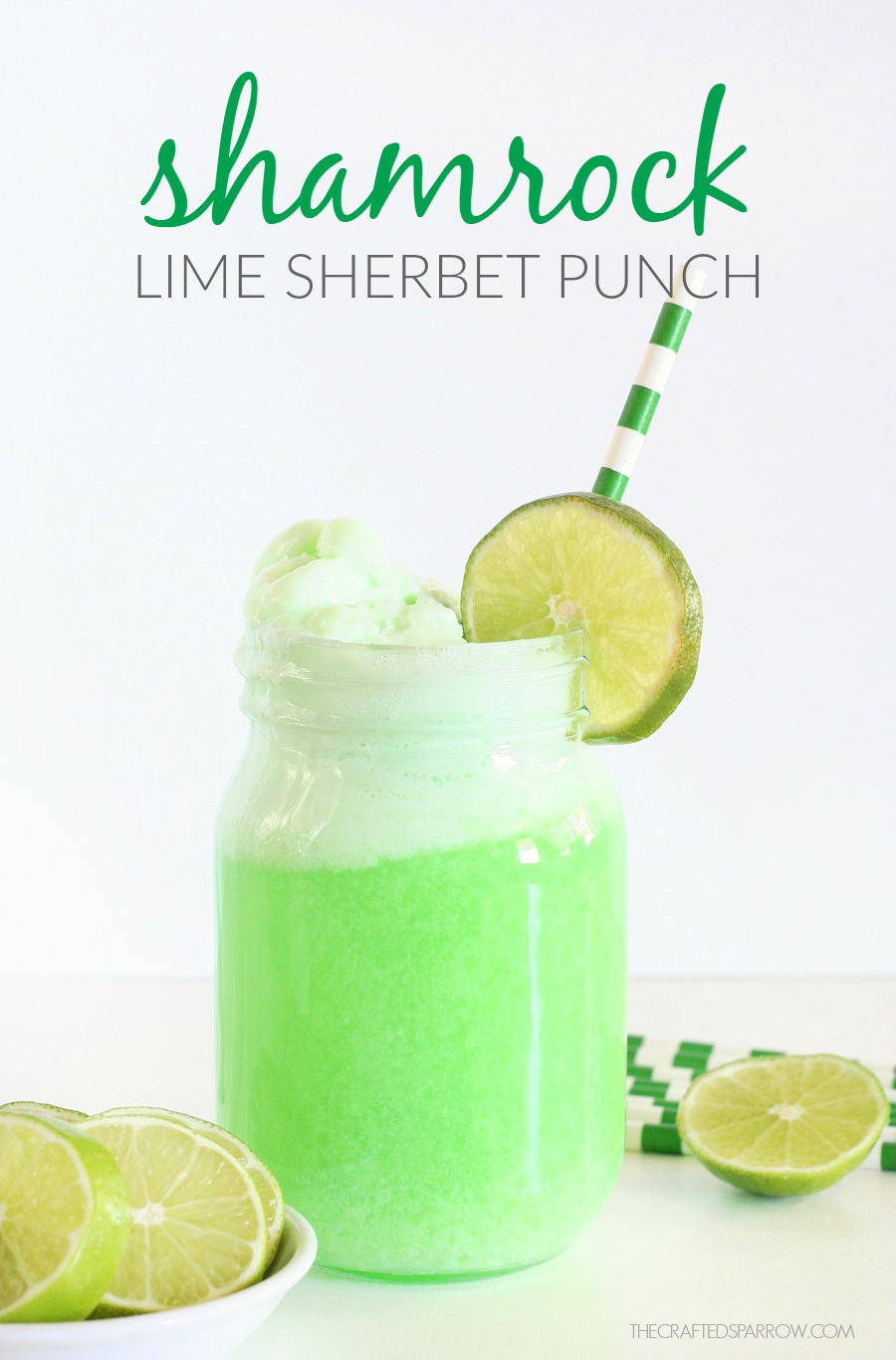 Shamrock Lime Sherbet Punch