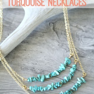 DIY Simple Turquoise Necklaces