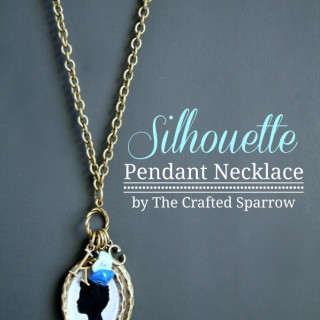 DIY Silhouette Pendant Necklace