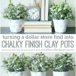 Chalky Finish Clay Pots