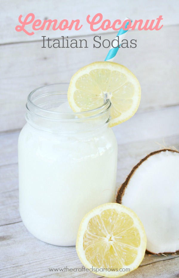 Lemon Coconut Italian Soda | Refreshing Homemade Soda Recipes Perfect This Summer | how to make soda drink
