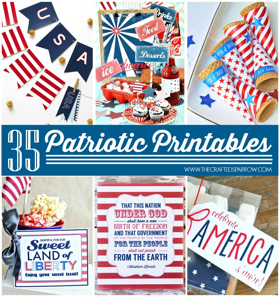 35 Free Patriotic Printables