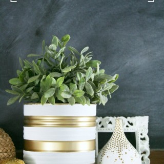 Painted Tin Can Planters