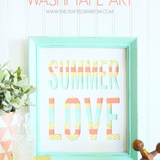 Summer Washi Tape Art