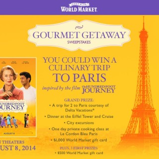 The Hundred Foot Journey – Gourmet Getaway Sweepstakes