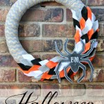 Halloween Felt & Burlap Wreath