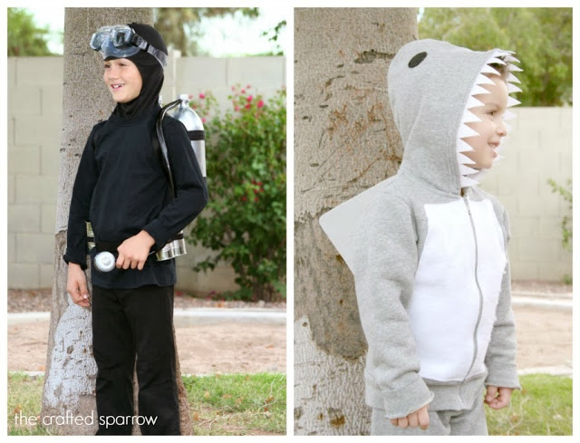 DIY-Scuba-Diver-&-Shark-Costume