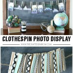 Clothespin Photo Display