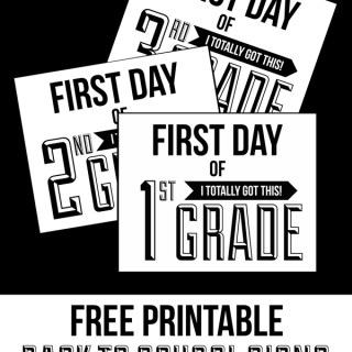 Free Printable Back to School Signs