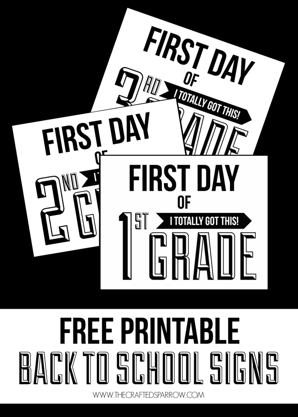 Free Printable Back to School Sign