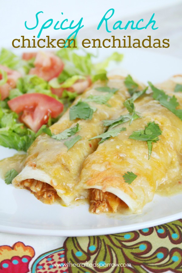 Spicy-Ranch-Chicken-Enchiladas