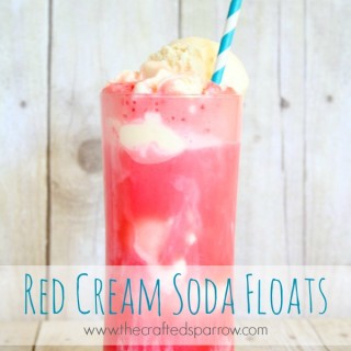 Red Cream Soda Floats