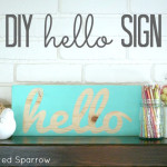 DIY Hello Sign