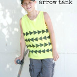 DIY Foam Stamped Arrow Tank