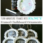 Fancy Framed Chalkboard Ornaments & Giveaway